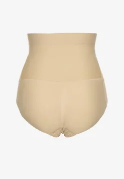 Beżowa Bielizna modelująca Majtki z Wysoką Talią Efralia