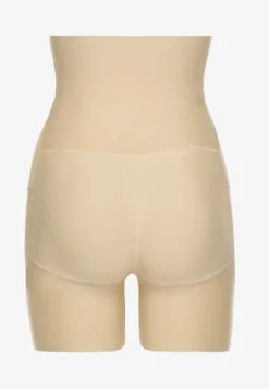 Beżowa Bielizna modelująca Majtki High Waist z Efektem Push Up Lunavera