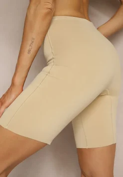 Beżowa Bielizna modelująca Majtki Typu Szorty High Waist Liradelle