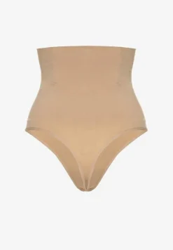 Beżowa Bielizna modelująca Majtki o Kroju Fig High Waist Tillara