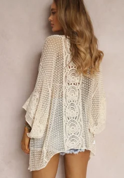 Beżowa Narzutka z Bawełny Alemusa