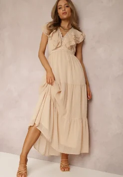 Beżowa Sukienka Iriope