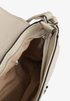 Beżowa Torebka Listonoszka Ozdobiona Klapą Dolissea