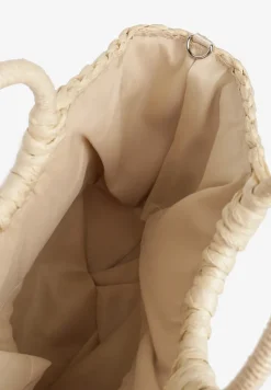 Beżowa Torebka z Dwoma Rączkami i Plecionką Revienna