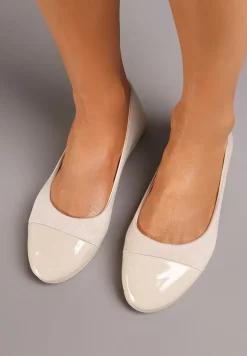 Beżowe Balerinki Ashypso