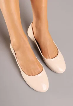 Beżowe Balerinki Nysaxise