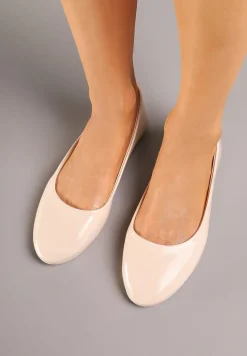 Beżowe Balerinki Nysaxise