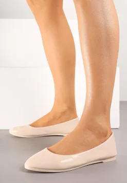 Beżowe Balerinki Nysaxise