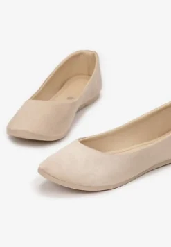 Beżowe Balerinki Rhaenertise