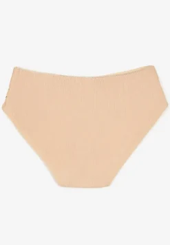 Beżowe Bawełniane Majtki Figi z Napisami Zeiala