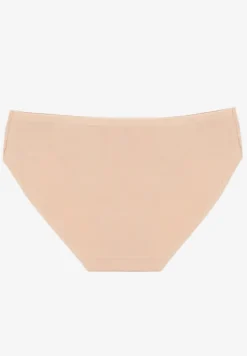 Beżowe Bawełniane Majtki o Kroju Fig Conevia
