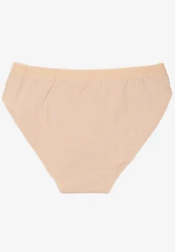 Beżowe Bawełniane Majtki Typu Figi Lanadwen