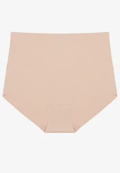 Beżowe Bezszwowe Majtki High Waist Navorila