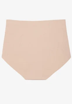 Beżowe Bezszwowe Majtki High Waist Navorila