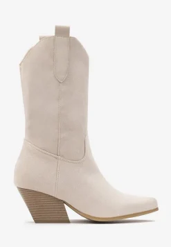 Beżowe Botki Achica