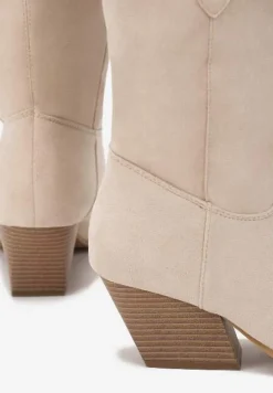 Beżowe Botki Achica
