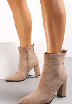Beżowe Botki Aeriel