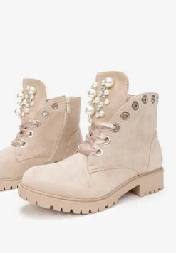 Beżowe Botki Aufer