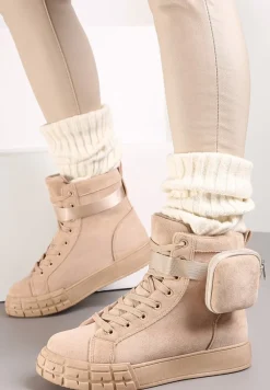 Beżowe Botki Cecyrea