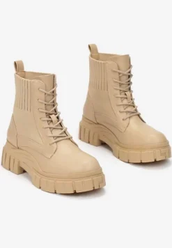 Beżowe Botki Deiniopis