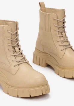 Beżowe Botki Deiniopis