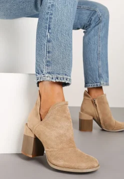 Beżowe Botki Dhysreia