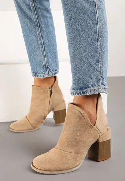 Beżowe Botki Dhysreia