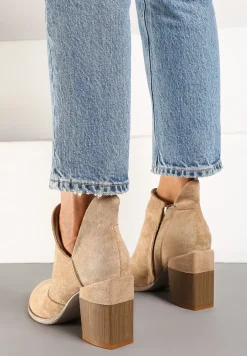 Beżowe Botki Dhysreia