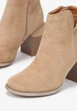 Beżowe Botki Dianastis