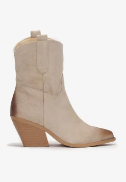 Beżowe Botki Mico