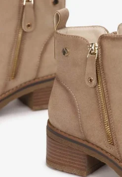 Beżowe Botki Perice