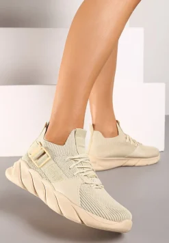 Beżowe Buty Sportowe Aphrasio