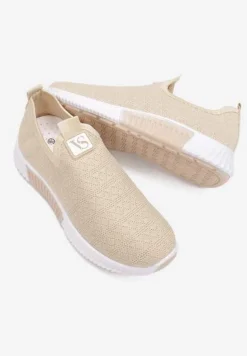 Beżowe Buty Sportowe Daemnessa