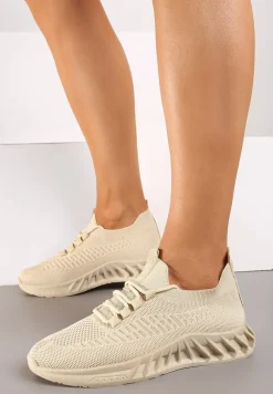 Beżowe Buty Sportowe Eudiopis
