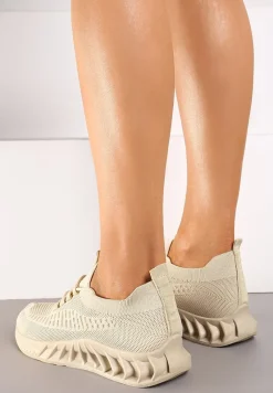 Beżowe Buty Sportowe Eudiopis