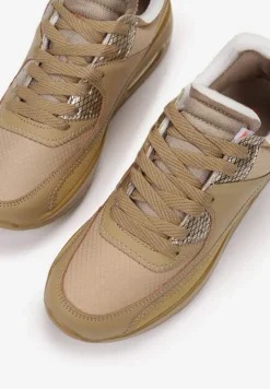 Beżowe Buty Sportowe Irinyxih