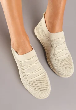 Beżowe Buty Sportowe Phalithoe