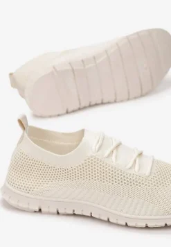 Beżowe Buty Sportowe Phalithoe