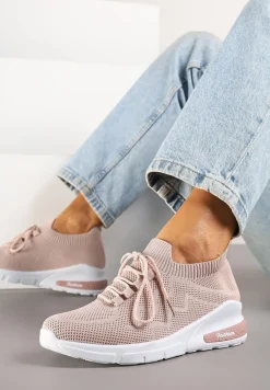 Beżowe Buty Sportowe Philone