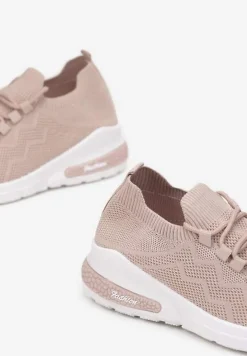 Beżowe Buty Sportowe Philone