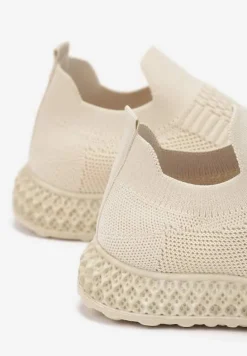 Beżowe Buty Sportowe Phinelle