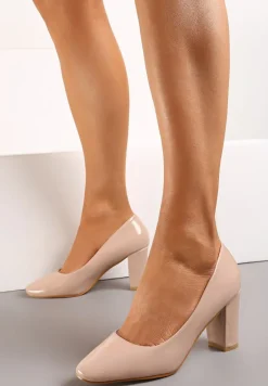 Beżowe Czółenka Agathene