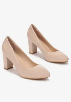 Beżowe Czółenka Agathene