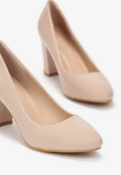 Beżowe Czółenka Agathene