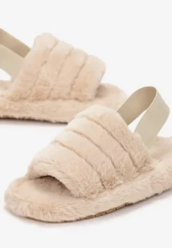 Beżowe Kapcie Fyrixia