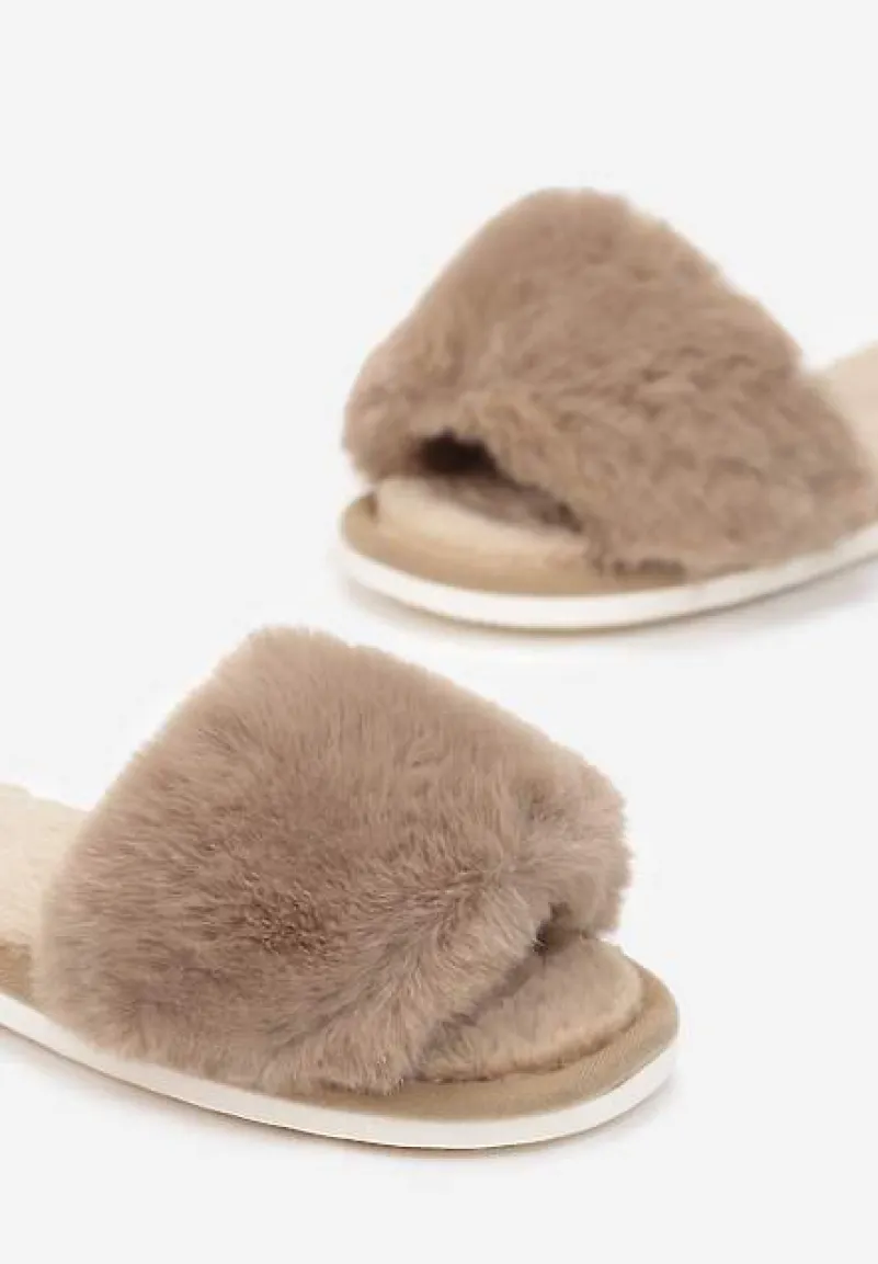 Beżowe Kapcie Iphandras