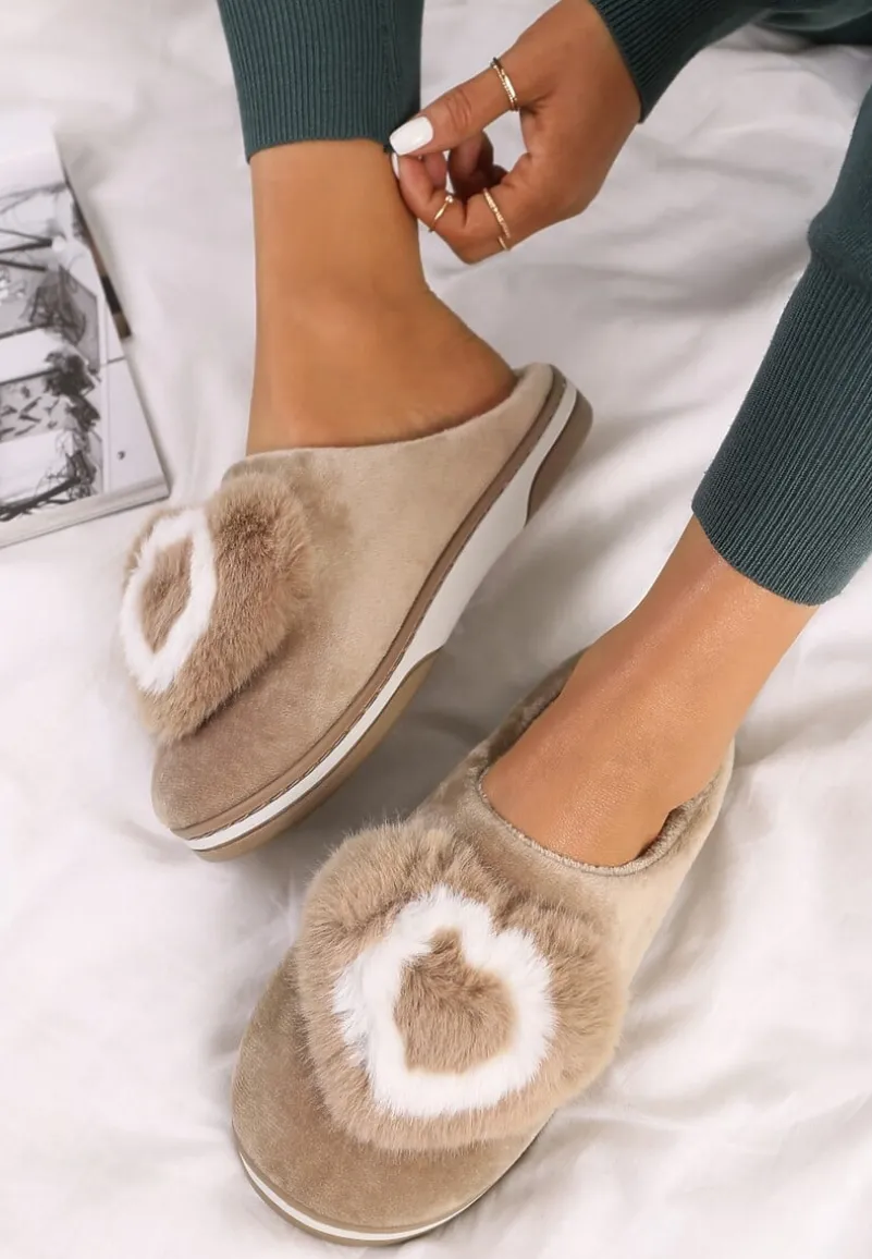 Beżowe Kapcie Pyrhede