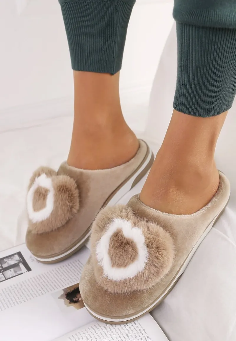 Beżowe Kapcie Pyrhede