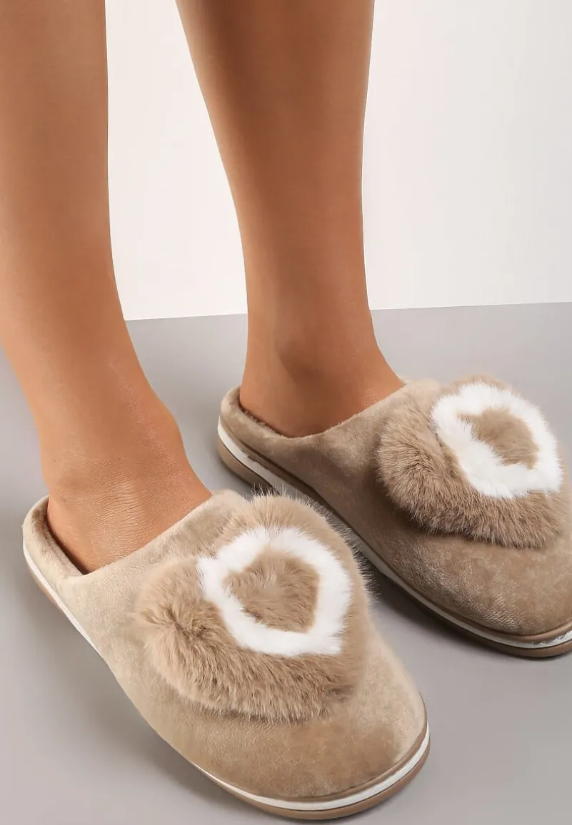 Beżowe Kapcie Pyrhede