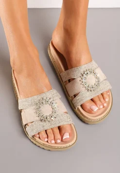 Beżowe Klapki Althitheme